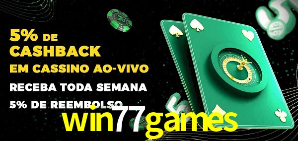 Promoções do cassino ao Vivo win77games
